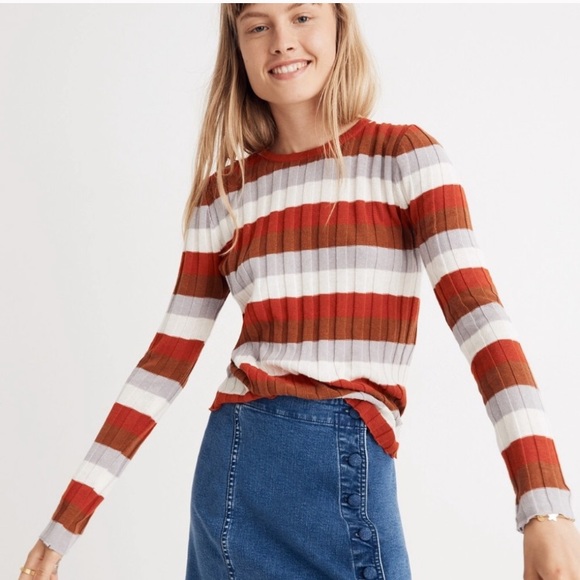 Madewell Sweaters - NWT Madewell Clarkwell Striped Sweater